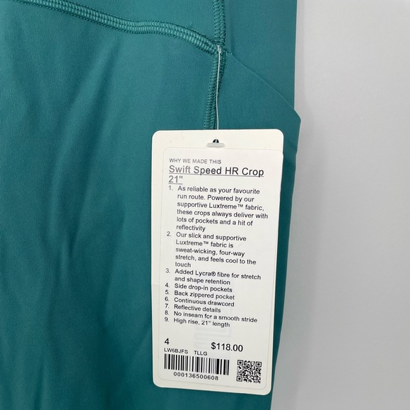 Lululemon Swift Speed HR Crop 21” - Picture 4 of 5